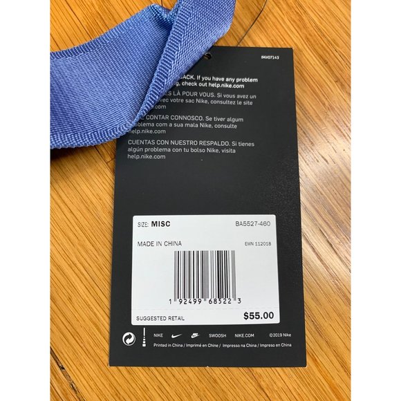 Nike Radiate Training Graphic “Blue Pink” Tote Bag BA5527-460 - Picture 6 of 6